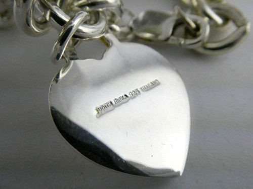 Judith Ripka Corazón de Plata Ley Cadena Eslabones Pulsera 925 19.1cm Longitud - Imagen 7 de 10