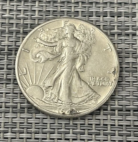 1943 D Walking Liberty Half Dollar AU - #A 16