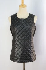 tricot COMME des GARCONS Black Padded Vest Sleeveless Top 156 9833