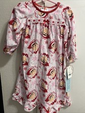 Elf on the Shelf Red Long Sleeve Night Gown Sleep Gown Size 2T