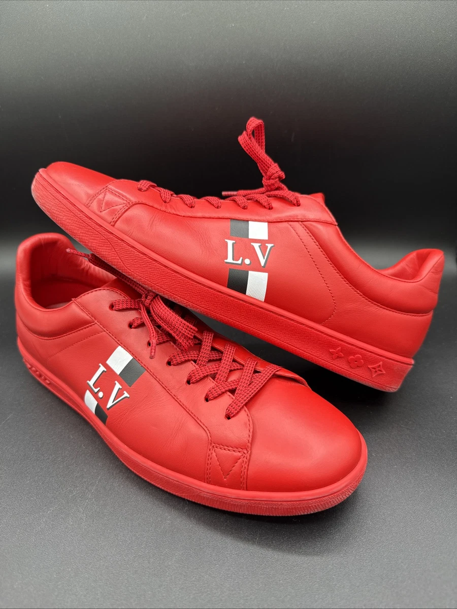Louis Vuitton Leather Upper Red Casual Shoes for Men for sale | eBay