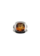 David Yurman Sterling Silver Citrine Albion Ring Size 8.5 #23603