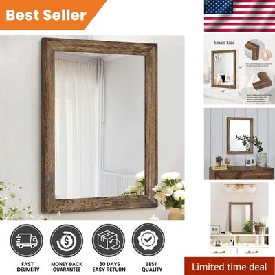 Lightweight Rustic Decorative Wall Mirror - 16''L x 12''W for Any Room