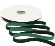 Dark Green Velvet Ribbon 3/8 Inch X 12 Yards Christmas Ribbon for Gift Wrappi...