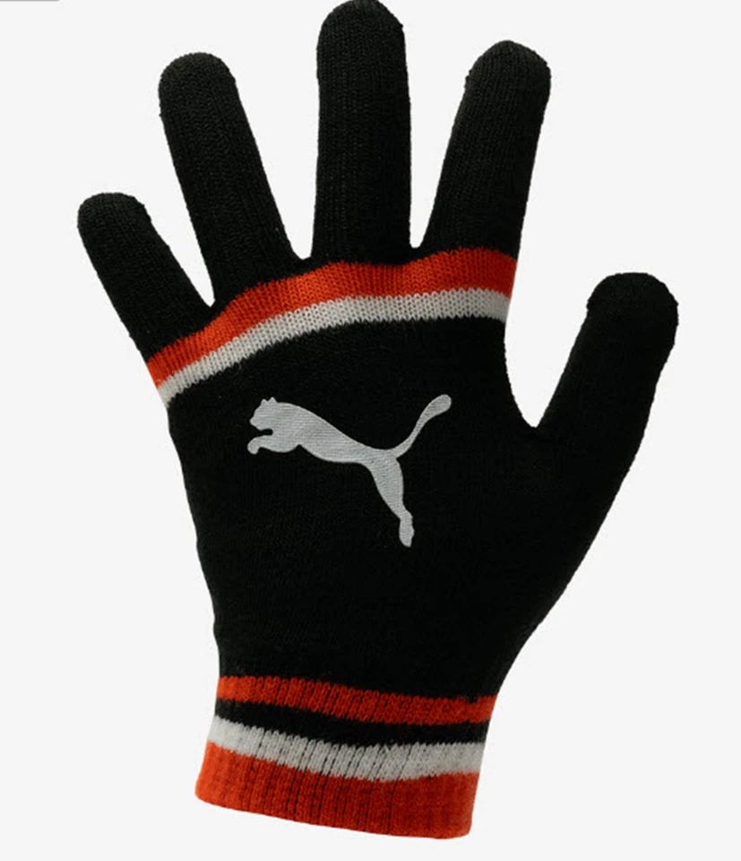 Guantes de punto PUMA unisex CAT Magic I negro polar correr gimnasio guante informal 04179809 Foto 2 de 4