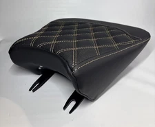 Aftermarket Black Diamond Stitch Solo Motorcycle Seat BB-HZ-01 Open Box thumbnail 2
