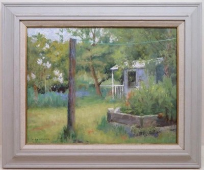 PAULINE PLUMMER (1930-2023) Englische Impressionistin Sommergarten ÖLGEMÄLDE