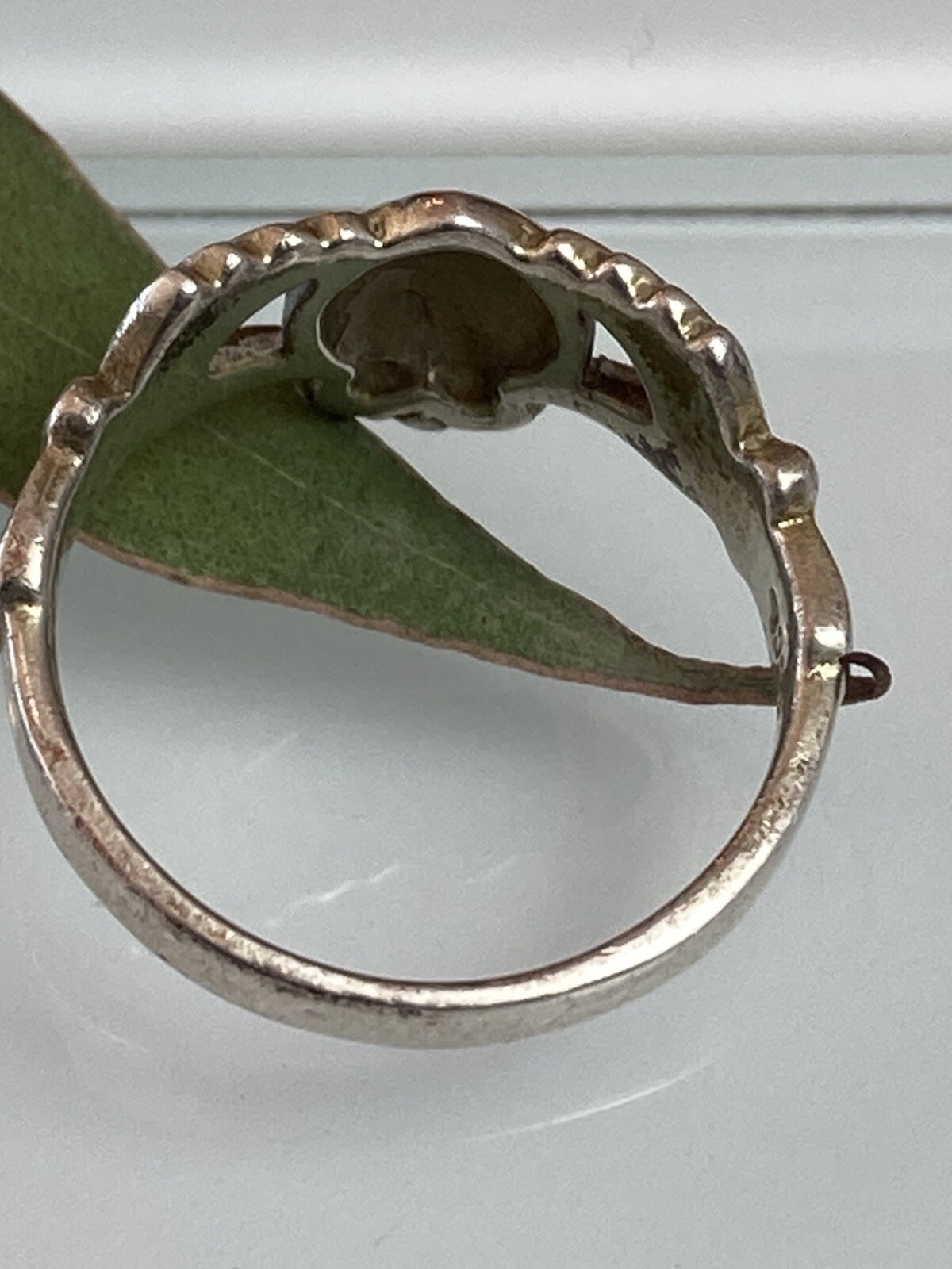 Sterling 925 Solid Silver Crown Heart Ring 7size … - image 11