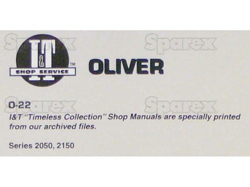 NEW I&T Shop Service Repair Manual Book for Oliver 2050 & 2150 Tractor O-22 - Picture 2 of 2