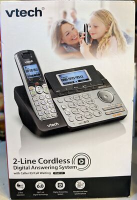 VTech DS6151 2-Line Expandable Phone & Digital Answering System - NEW