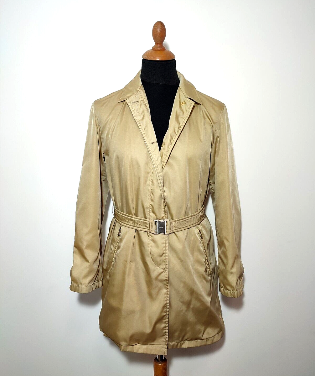 Authentic Prada Mantel Jacket Trench Coat Women 44 (XL
