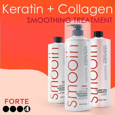 Smooth Keratin Treatment Forte CHOCOLATE KERATIN + COLLAGEN 16 / 32 fl oz