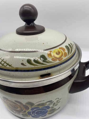 Vintage Asta Ceramic Floral Casserole Dish & Gravy Pot Set with Lid - German - Picture 12 of 12