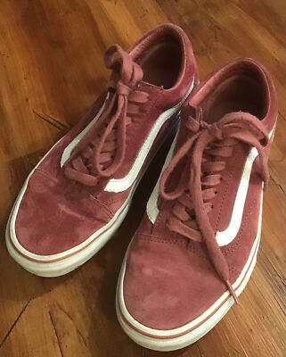 Vans burgundy suede old skool lace up women's men's
