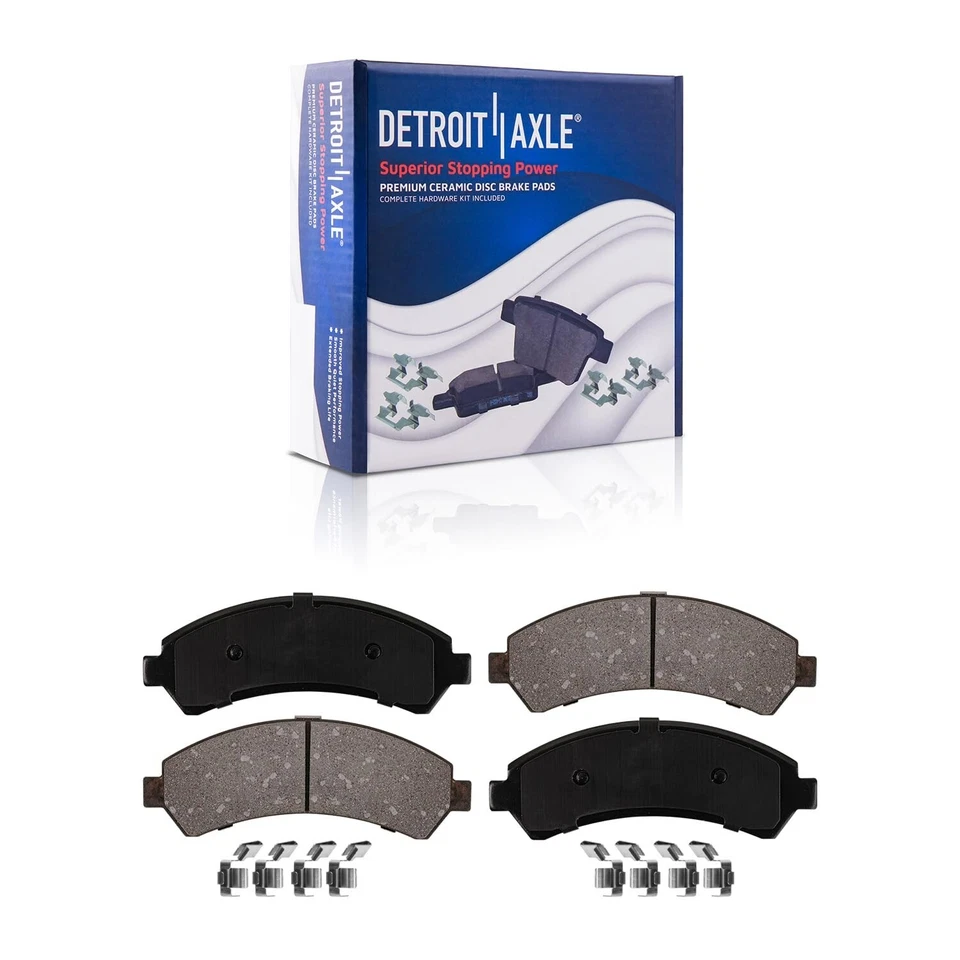 Front and Rear Ceramic Brake Pads Kit for S10 Jimmy S-15 Sonoma Hombre Bravada — 第 3/4 张图片