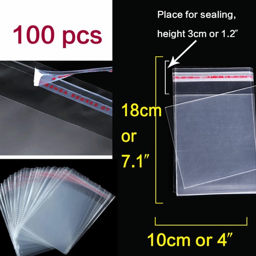 Clear Display Bag Self Seal Plastic Packing Bags 8cm-70cm - Picture 8 of 46