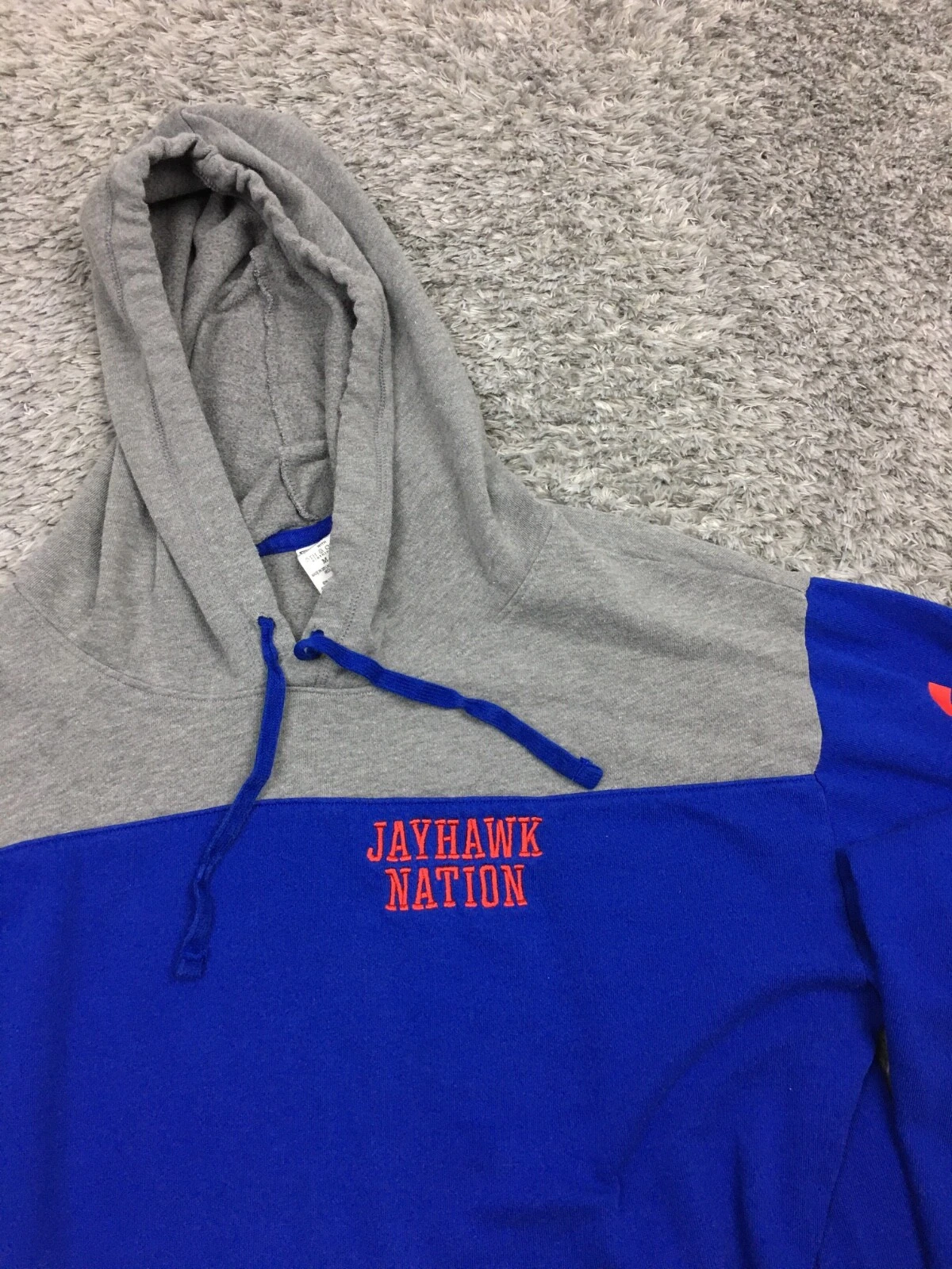 UNDERCOVER Felpa con cappuccio KU Kansas Jayhawks donna taglia media blu grigio Victoria's Secret