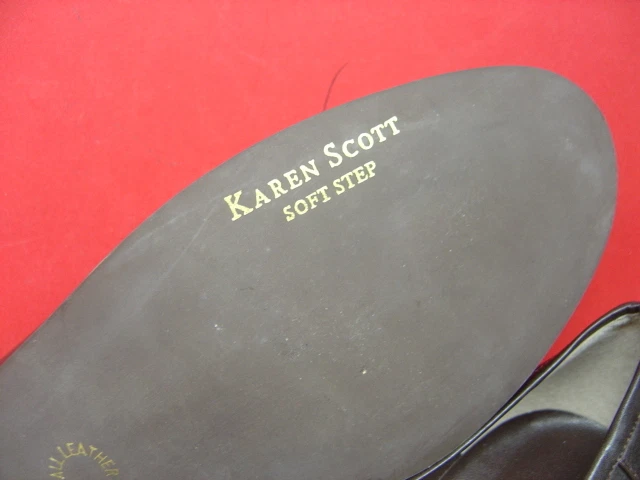Mujer Karen Scott " Suave Paso " Cuero Marrón Oscuro Tacones Número 7M - Imagen 4 de 4