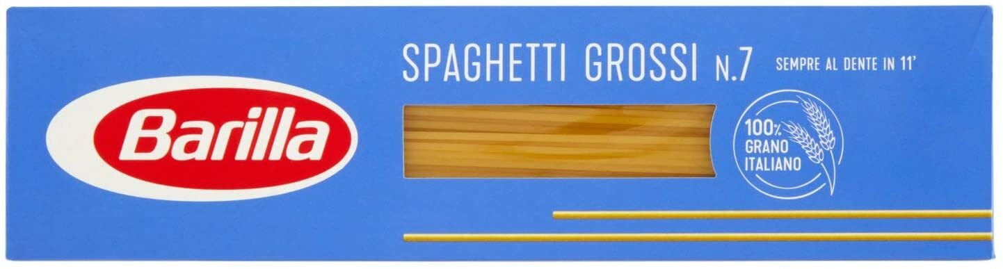4X PASTA BARILLA  SPAGHETTI GROSSI N. 7 ITALIAN DURUM WHEAT FLOUR PASTA 4x500g
