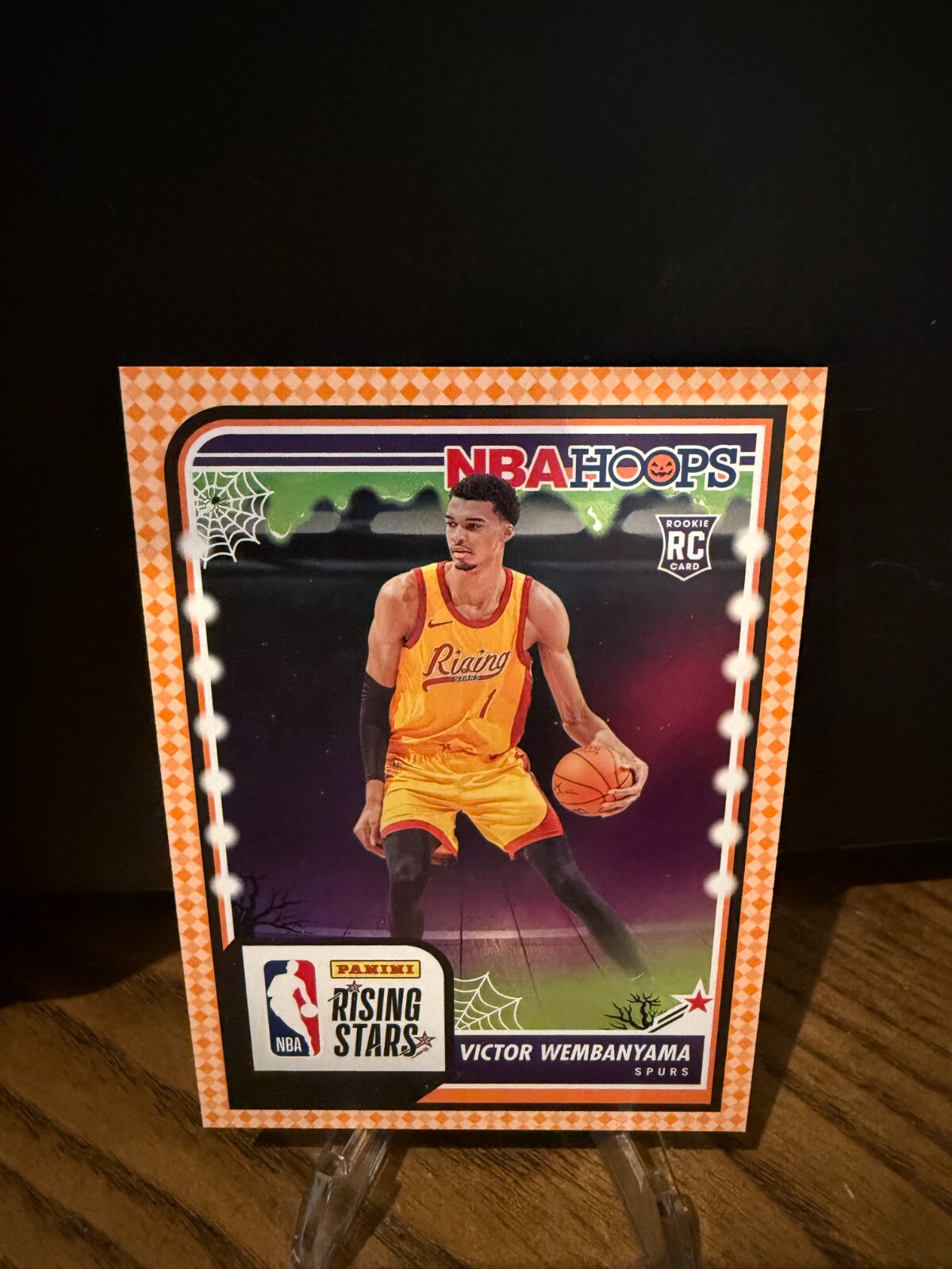 2023-24 Panini Haunted Hoops #282 Victor Wembanyama Orange Rising Stars Rookie