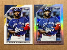 Vladimir Guerrero Jr. 2022 Topps Gallery Base & Rainbow Foil Baseball Cards.