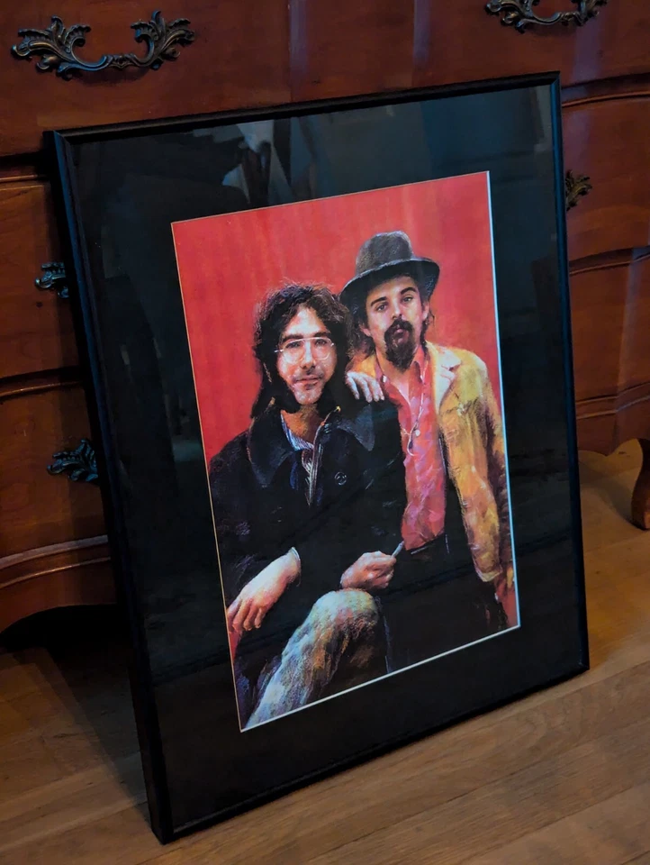Framed Art Print Jerry Garcia & Pigpen Grateful Dead 20x16" - Image 4 of 4