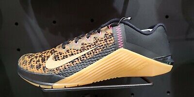 Nike Metcon 6 Women's Black Leopard Print Crossfit Training Sneakers | eBay
