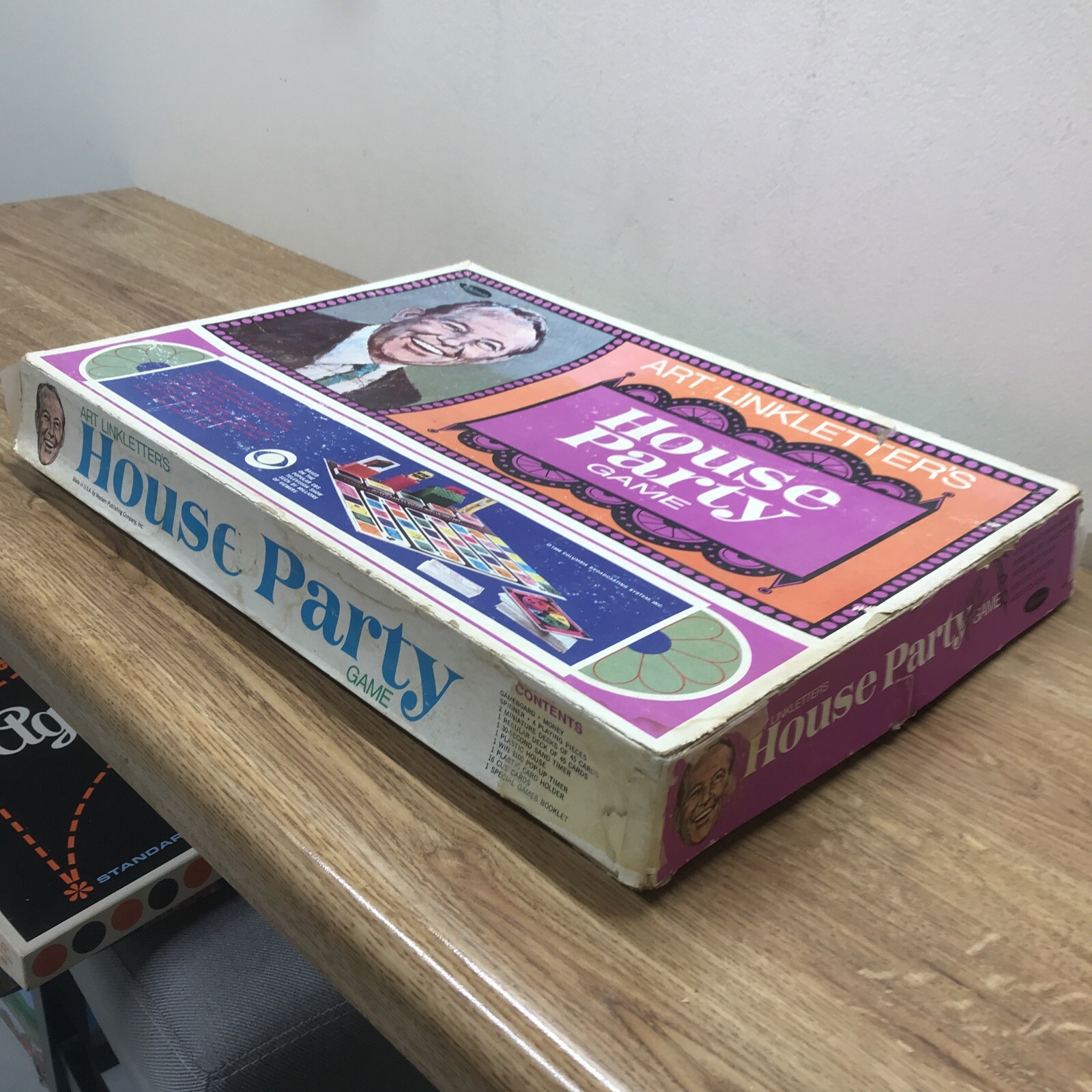 Vintage 1968 Whitman Art Linkletter's House Party TV show Board Game