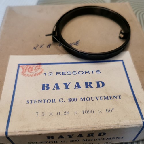 Piece Horlogerie Reveil Ressort Mouvement Bayard G 800