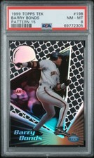 1999 Topps Tek 19B Barry Bonds Pattern 15 - PSA 8 MLB Giants - Pop 1 / 1 Higher