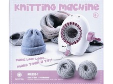 Strickmühle stricken Strickliesel Strickmaschine mit 2 Knäulen