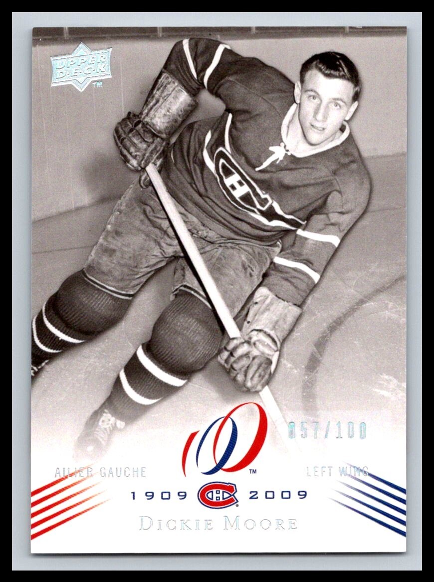 2008-09 UD Montreal Canadiens Centennial Parallel #28 Dickie Moore 57/100 *14112
