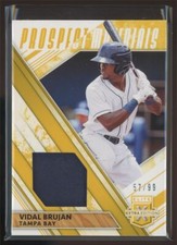 2019 Panini Elite Extra Edition Prospect Materials Vidal Brujan 57/99 Tampa Bay