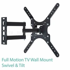 TV Wall Mount Bracket Full Motion for 23-55" LED LCD Flat Screen Tilt & Swivel
