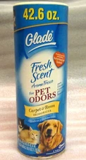 GLADE CARPET & Room FRESH SCENT PET ODOR DEODORIZER FRESHENER  LG 42.6 oz NEW OS