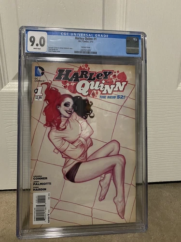 CGC 9.0 Harley Quinn #1 New 52 ADAM HUGHES 1:25 Variant Cover DC 2014 HTF