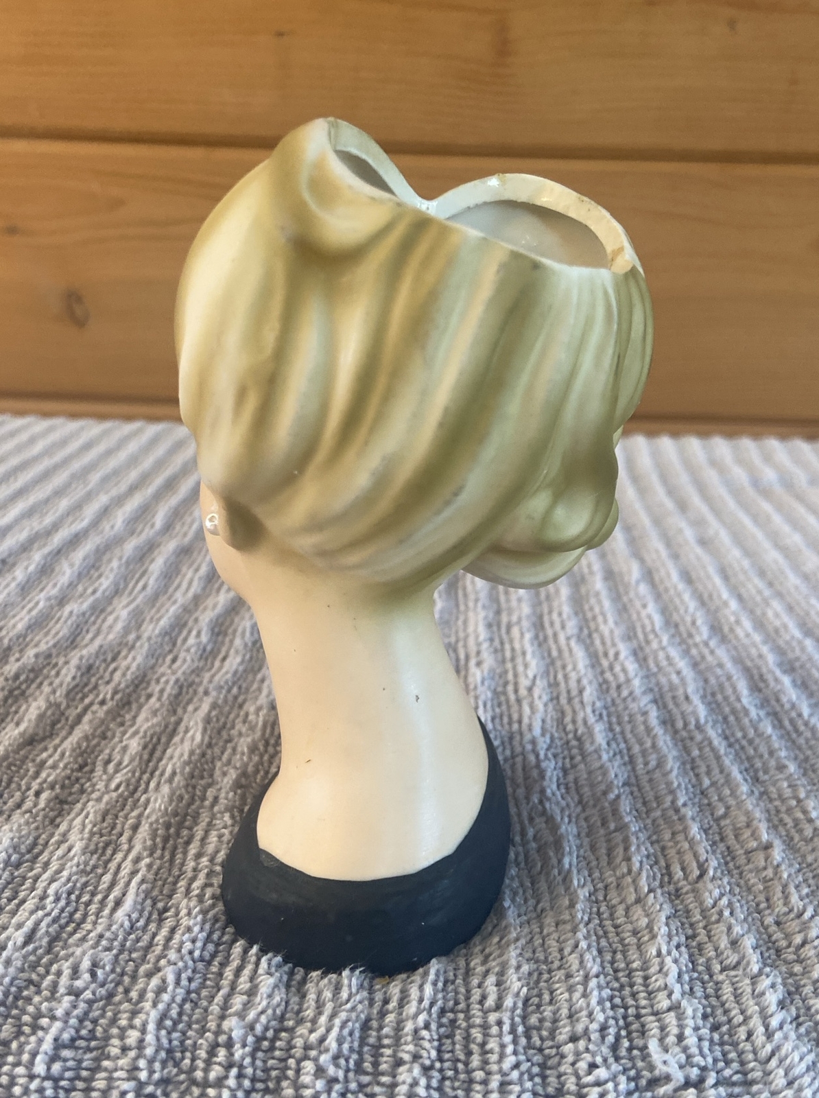 Vintage Napcoware Lady Head Vase Planter Blonde Pearls Red Lips 4.5 Inch Tall eBay