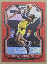 2021 Panini Prizm WNBA Prizms Ruby Wave #74 Tiffany Mitchell