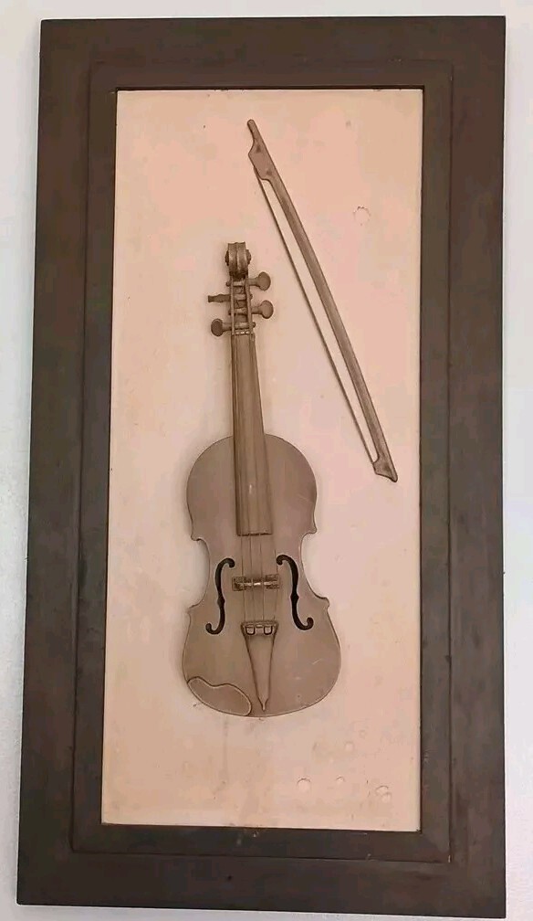 Vintage 3d Violin Wall art , Music , Studio, Record Decor | eBay