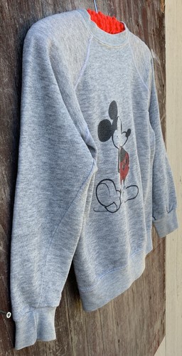 Vintage Disney Casuals Mickey Mouse Raglan Sweatshirt Size Child XL 14 To 16 - Picture 5 of 24