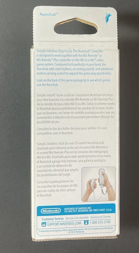 Official Nintendo Nunchuk Controller [ White ] (Wii / Wii U) NEW - Image 2 of 4