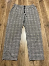 A New Day Pants, Women's Size Medium, Black White, Tie Waist, Ankle