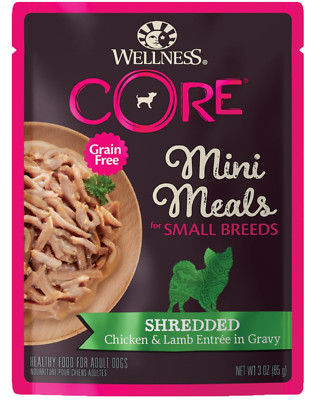 Wellness CORE Natural Grain Free Small Breed Mini Meals Wet Dog Food, Shredded C