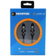 Memphis Audio UTPF-17 17 ft. 2-Channel RCA Interconnect Cable Car Audio NEW