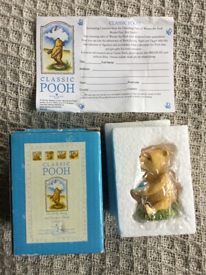 Classic Pooh Border Fine Arts Collectors 2007 Mini Figur - Neu in Box