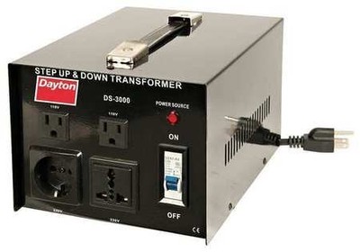DAYTON 16V988 Step Up/Down Transformer, 3 KVA