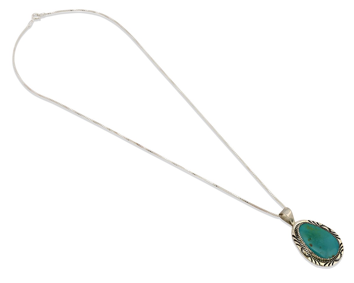 アクセサリー NAVAJO Silver Turquoise Necklace 925 NAVAJO Signed JF .925 Sterling Silver BEADED TURQUOISE