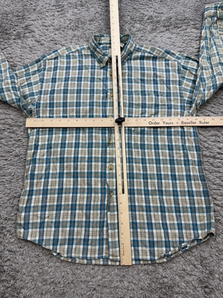 Camisa feminina vintage Gap XXL verde xadrez mistura de linho anos 90 Y2K botão para baixo flanela top - Imagem 4 de 4