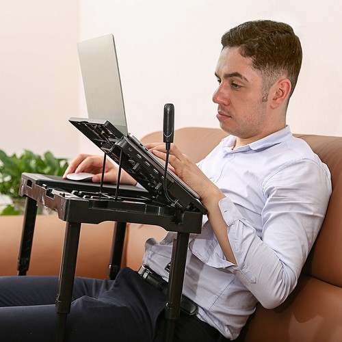 Foldable Laptop Table Stand Lap Sofa Bed Tray Computer Notebook Desk Adjustable - Picture 103 of 134