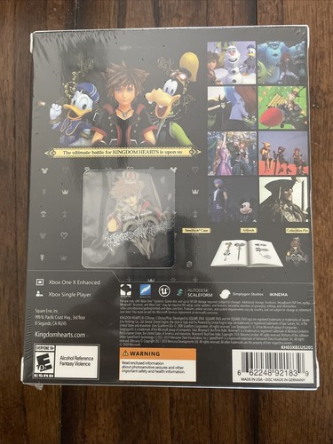 New * Kingdom Hearts III 3 Deluxe Edition - Xbox One w/ Pin & Steelbook * Sealed - Picture 2 of 2